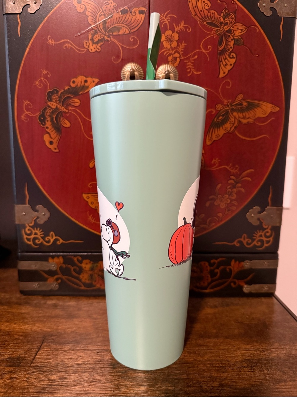 Starbucks x Peanuts Mint Green 24oz Cold Cup- NWT - Picture 2 of 7